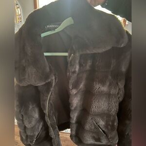 Madison Brown fuxfur jacket Size large Plus size